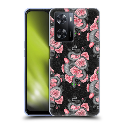 Katerina Kirilova Graphics Snakes And Roses Soft Gel Case for OPPO A57s