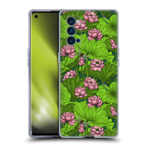 Katerina Kirilova Graphics Lotus Garden Soft Gel Case for OPPO Reno 4 Pro 5G
