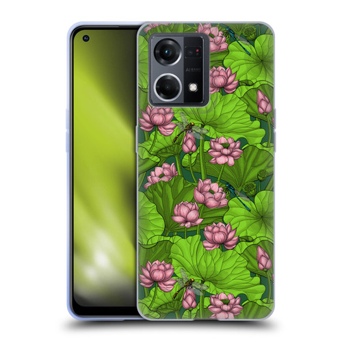 Katerina Kirilova Graphics Lotus Garden Soft Gel Case for OPPO Reno8 4G