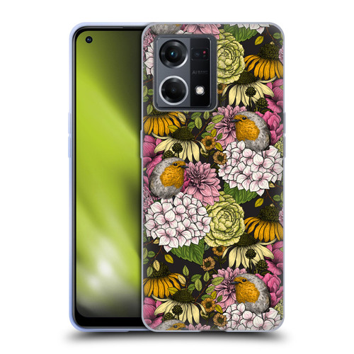 Katerina Kirilova Graphics Robins In The Garden Soft Gel Case for OPPO Reno8 4G