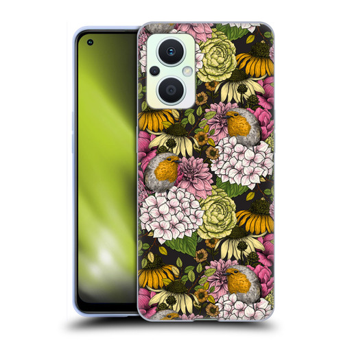 Katerina Kirilova Graphics Robins In The Garden Soft Gel Case for OPPO Reno8 Lite