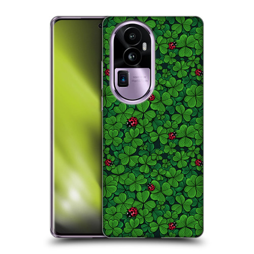 Katerina Kirilova Graphics The Lucky Clover Soft Gel Case for OPPO Reno10 Pro+