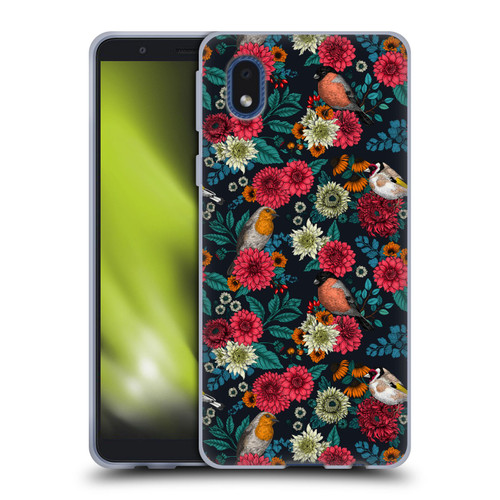 Katerina Kirilova Graphics Garden Birds Soft Gel Case for Samsung Galaxy A01 Core (2020)