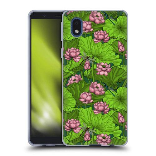 Katerina Kirilova Graphics Lotus Garden Soft Gel Case for Samsung Galaxy A01 Core (2020)