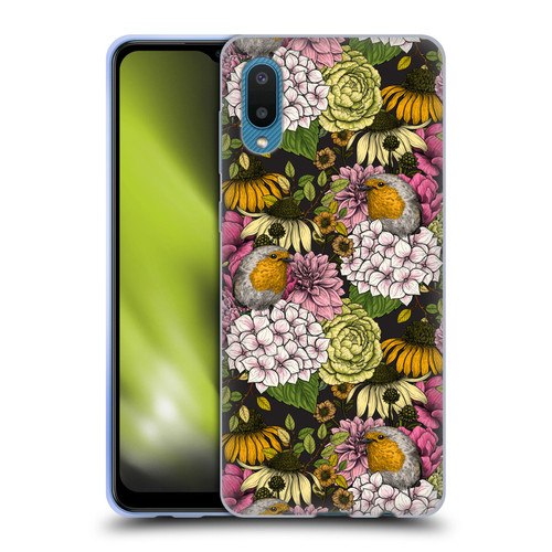 Katerina Kirilova Graphics Robins In The Garden Soft Gel Case for Samsung Galaxy A02/M02 (2021)