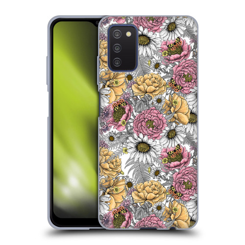 Katerina Kirilova Graphics Garden Bouquet Soft Gel Case for Samsung Galaxy A03s (2021)