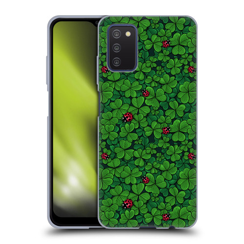 Katerina Kirilova Graphics The Lucky Clover Soft Gel Case for Samsung Galaxy A03s (2021)