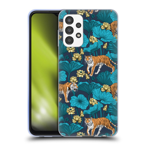 Katerina Kirilova Graphics Tigers In Lotus Pond Soft Gel Case for Samsung Galaxy A13 (2022)