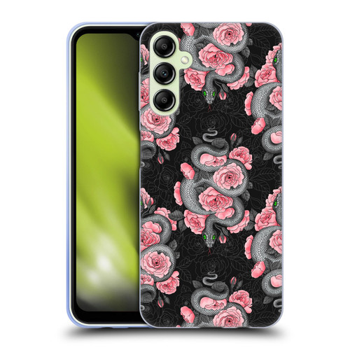 Katerina Kirilova Graphics Snakes And Roses Soft Gel Case for Samsung Galaxy A14 5G