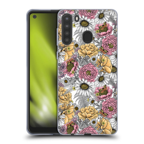 Katerina Kirilova Graphics Garden Bouquet Soft Gel Case for Samsung Galaxy A21 (2020)