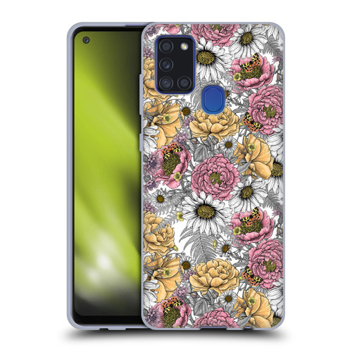 Katerina Kirilova Graphics Garden Bouquet Soft Gel Case for Samsung Galaxy A21s (2020)