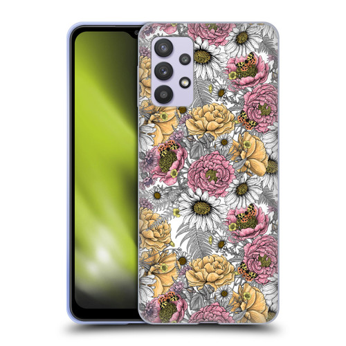 Katerina Kirilova Graphics Garden Bouquet Soft Gel Case for Samsung Galaxy A32 5G / M32 5G (2021)