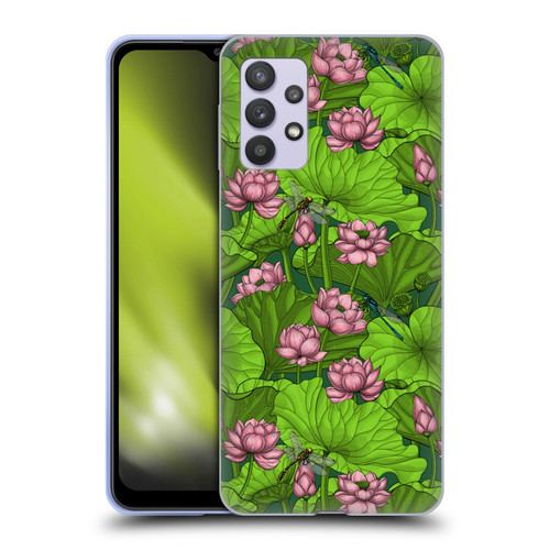 Katerina Kirilova Graphics Lotus Garden Soft Gel Case for Samsung Galaxy A32 5G / M32 5G (2021)
