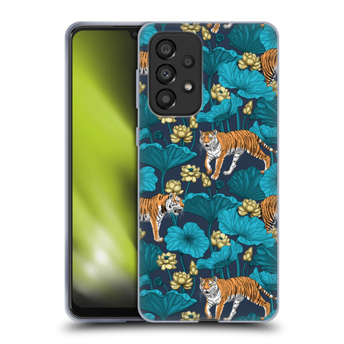 Katerina Kirilova Graphics Tigers In Lotus Pond Soft Gel Case for Samsung Galaxy A33 5G (2022)