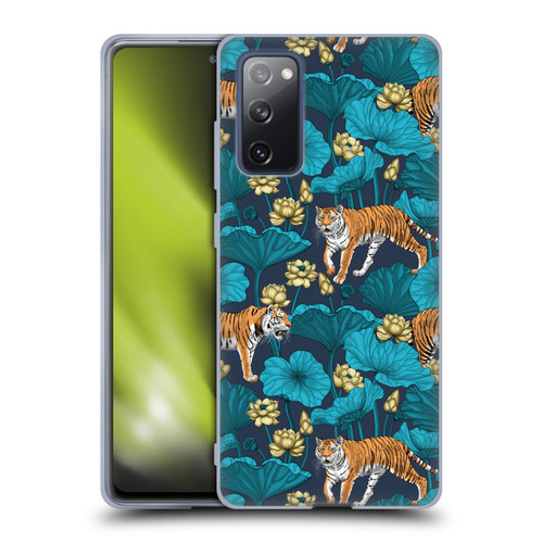 Katerina Kirilova Graphics Tigers In Lotus Pond Soft Gel Case for Samsung Galaxy S20 FE / 5G