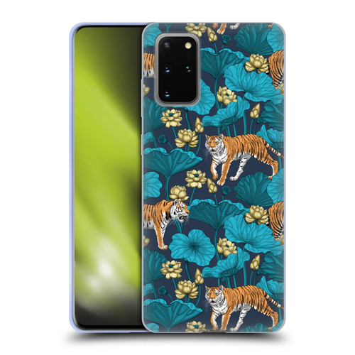 Katerina Kirilova Graphics Tigers In Lotus Pond Soft Gel Case for Samsung Galaxy S20+ / S20+ 5G