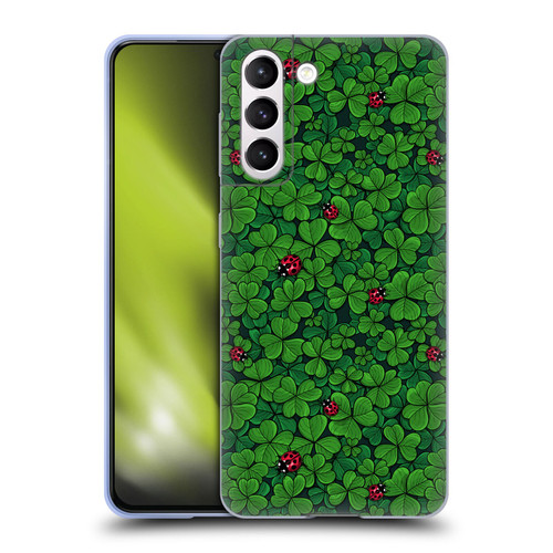 Katerina Kirilova Graphics The Lucky Clover Soft Gel Case for Samsung Galaxy S21 5G