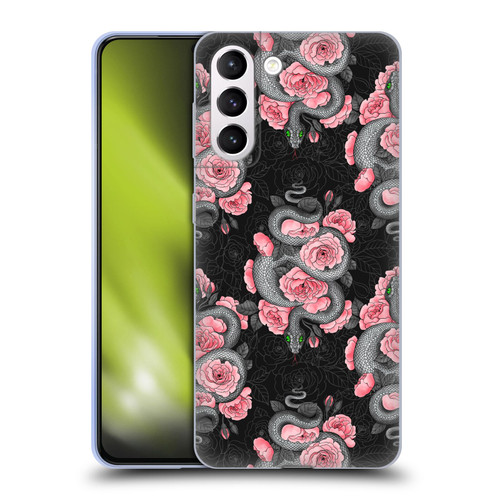 Katerina Kirilova Graphics Snakes And Roses Soft Gel Case for Samsung Galaxy S21+ 5G