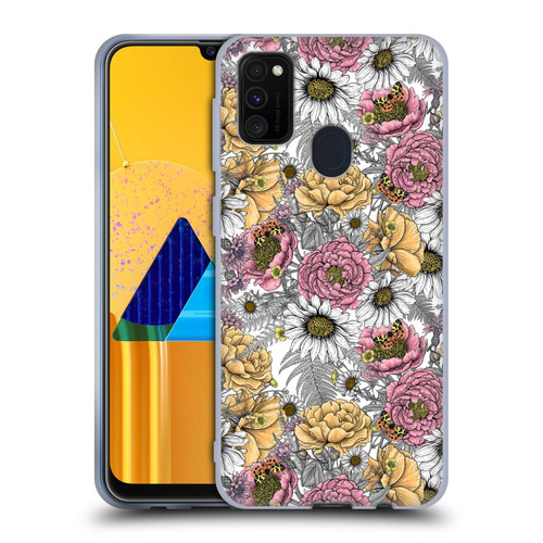 Katerina Kirilova Graphics Garden Bouquet Soft Gel Case for Samsung Galaxy M30s (2019)/M21 (2020)