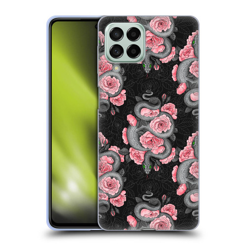 Katerina Kirilova Graphics Snakes And Roses Soft Gel Case for Samsung Galaxy M53 (2022)