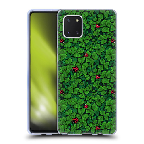 Katerina Kirilova Graphics The Lucky Clover Soft Gel Case for Samsung Galaxy Note10 Lite