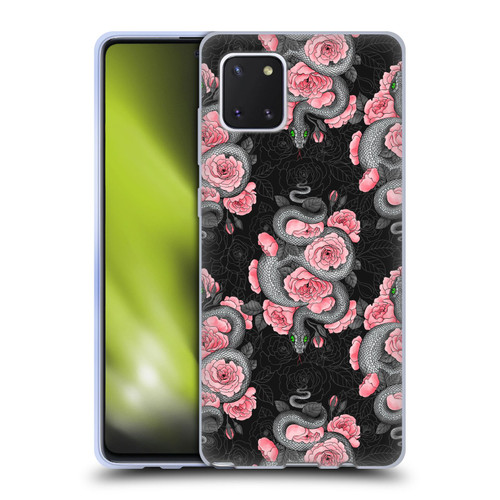 Katerina Kirilova Graphics Snakes And Roses Soft Gel Case for Samsung Galaxy Note10 Lite