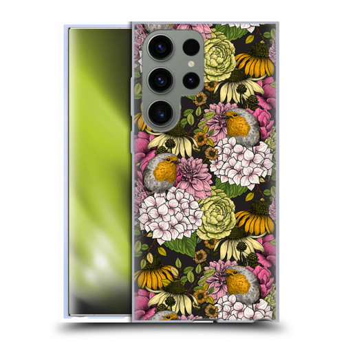Katerina Kirilova Graphics Robins In The Garden Soft Gel Case for Samsung Galaxy S23 Ultra 5G