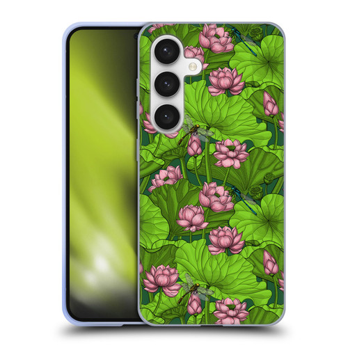 Katerina Kirilova Graphics Lotus Garden Soft Gel Case for Samsung Galaxy S24 5G
