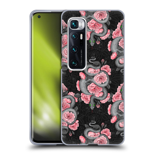 Katerina Kirilova Graphics Snakes And Roses Soft Gel Case for Xiaomi Mi 10 Ultra 5G