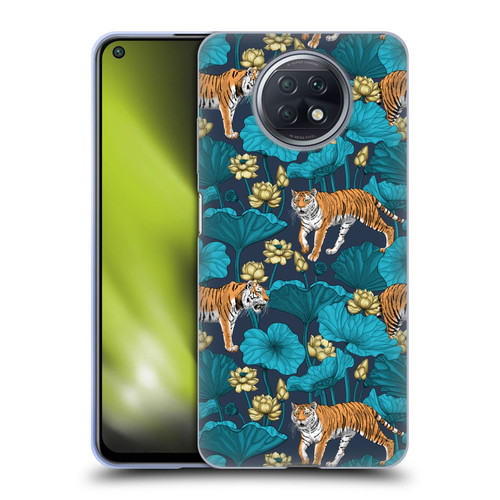 Katerina Kirilova Graphics Tigers In Lotus Pond Soft Gel Case for Xiaomi Redmi Note 9T 5G