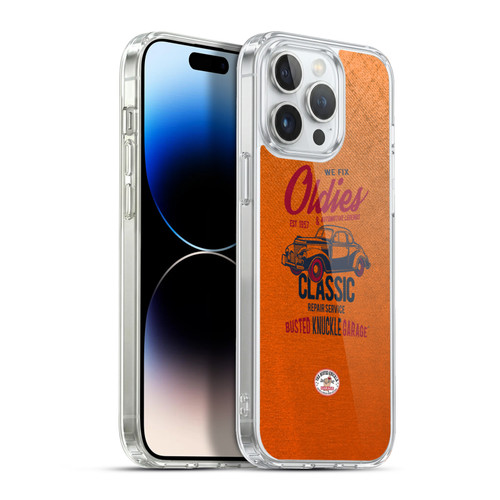 Busted Knuckle Garage Graphics Classic Soft Gel Case for Apple iPhone 13 Pro Max & MagSafe