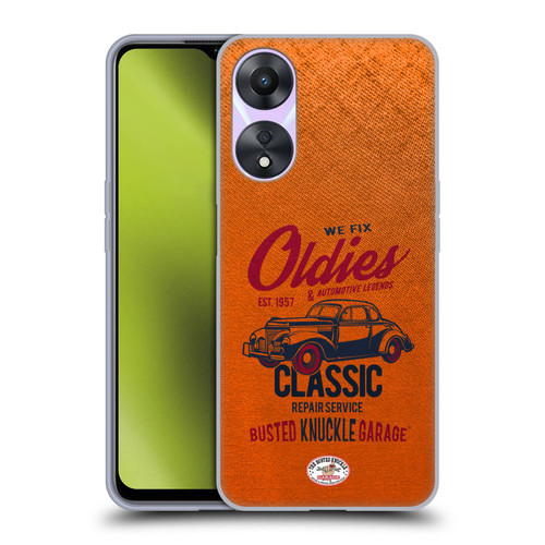 Busted Knuckle Garage Graphics Classic Soft Gel Case for OPPO A78 4G