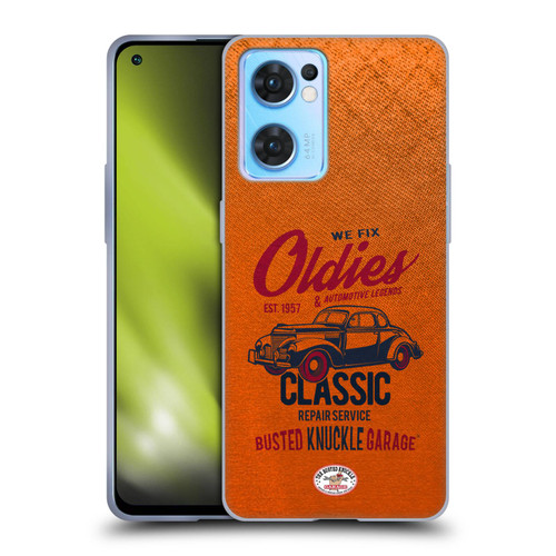 Busted Knuckle Garage Graphics Classic Soft Gel Case for OPPO Reno7 5G / Find X5 Lite