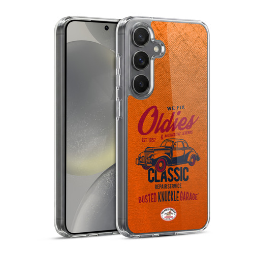 Busted Knuckle Garage Graphics Classic Soft Gel Case for Samsung Galaxy S24 5G & MagSafe