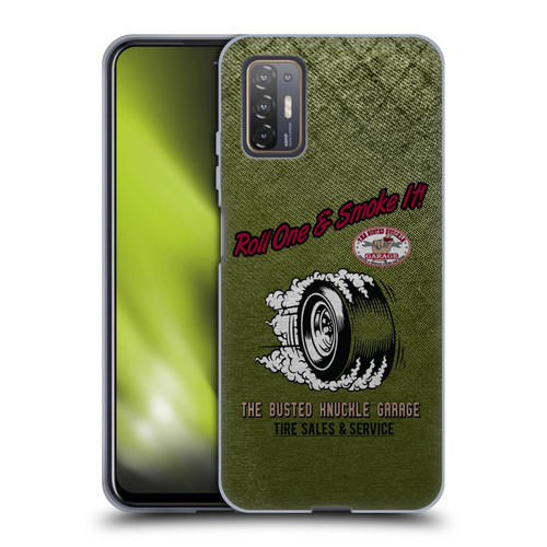 Busted Knuckle Garage Graphics Tire Soft Gel Case for HTC Desire 21 Pro 5G