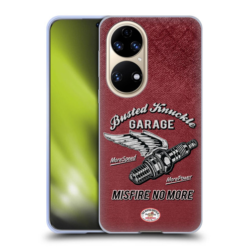 Busted Knuckle Garage Graphics Misfire Soft Gel Case for Huawei P50