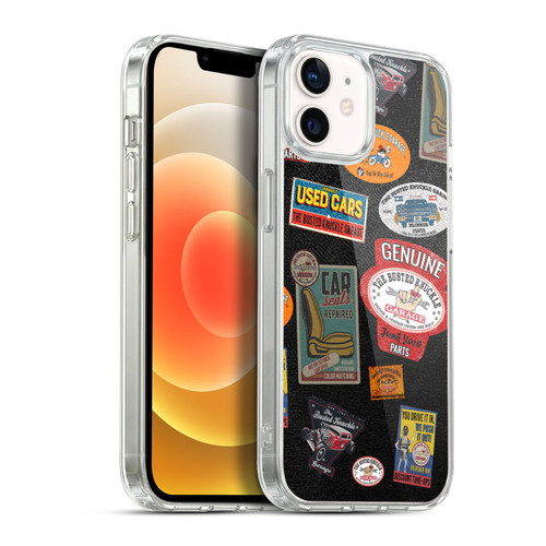 Busted Knuckle Garage Graphics Patches Soft Gel Case for Apple iPhone 12 / iPhone 12 Pro & MagSafe