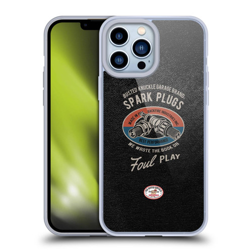 Busted Knuckle Garage Graphics Spark Plugs Soft Gel Case for Apple iPhone 13 Pro Max