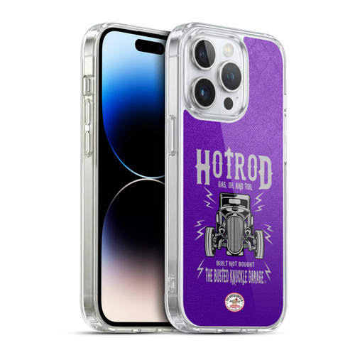 Busted Knuckle Garage Graphics Hot Rod Soft Gel Case for Apple iPhone 13 Pro & MagSafe