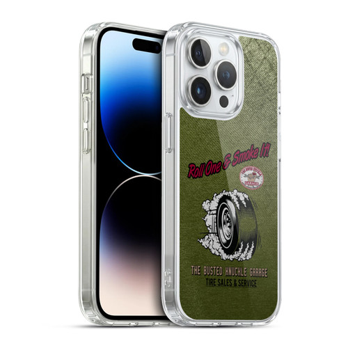 Busted Knuckle Garage Graphics Tire Soft Gel Case for Apple iPhone 13 Pro & MagSafe