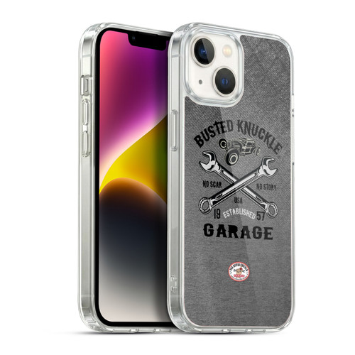 Busted Knuckle Garage Graphics No Scar Soft Gel Case for Apple iPhone 14