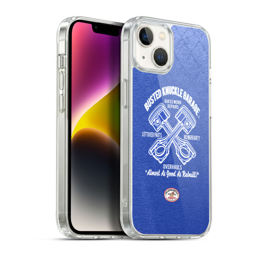 Busted Knuckle Garage Graphics Overhauls Soft Gel Case for Apple iPhone 14 Plus & MagSafe