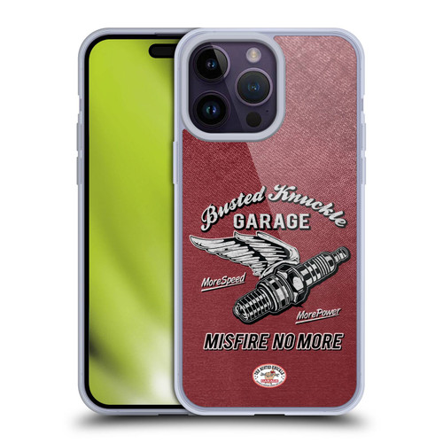 Busted Knuckle Garage Graphics Misfire Soft Gel Case for Apple iPhone 14 Pro Max