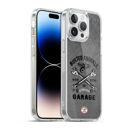 Busted Knuckle Garage Graphics No Scar Soft Gel Case for Apple iPhone 14 Pro Max & MagSafe