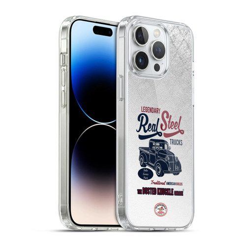 Busted Knuckle Garage Graphics Real Steel Soft Gel Case for Apple iPhone 14 Pro Max & MagSafe