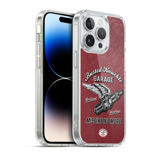 Busted Knuckle Garage Graphics Misfire Soft Gel Case for Apple iPhone 14 Pro & MagSafe