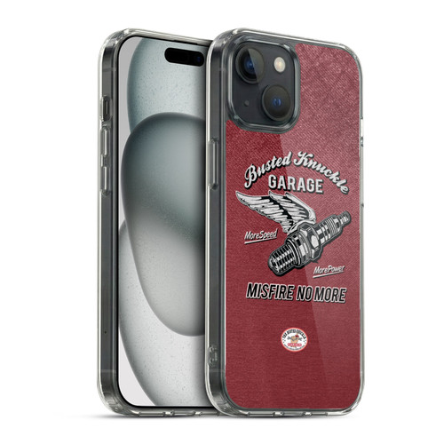 Busted Knuckle Garage Graphics Misfire Soft Gel Case for Apple iPhone 15 & MagSafe