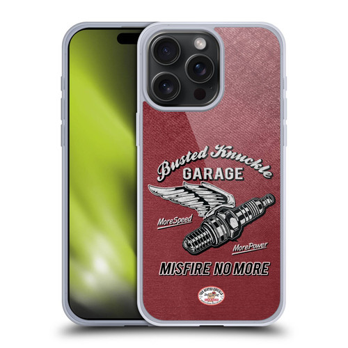 Busted Knuckle Garage Graphics Misfire Soft Gel Case for Apple iPhone 15 Pro Max