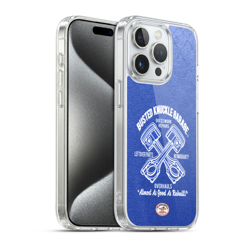 Busted Knuckle Garage Graphics Overhauls Soft Gel Case for Apple iPhone 15 Pro & MagSafe