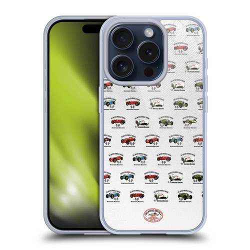 Busted Knuckle Garage Graphics Pattern Soft Gel Case for Apple iPhone 15 Pro